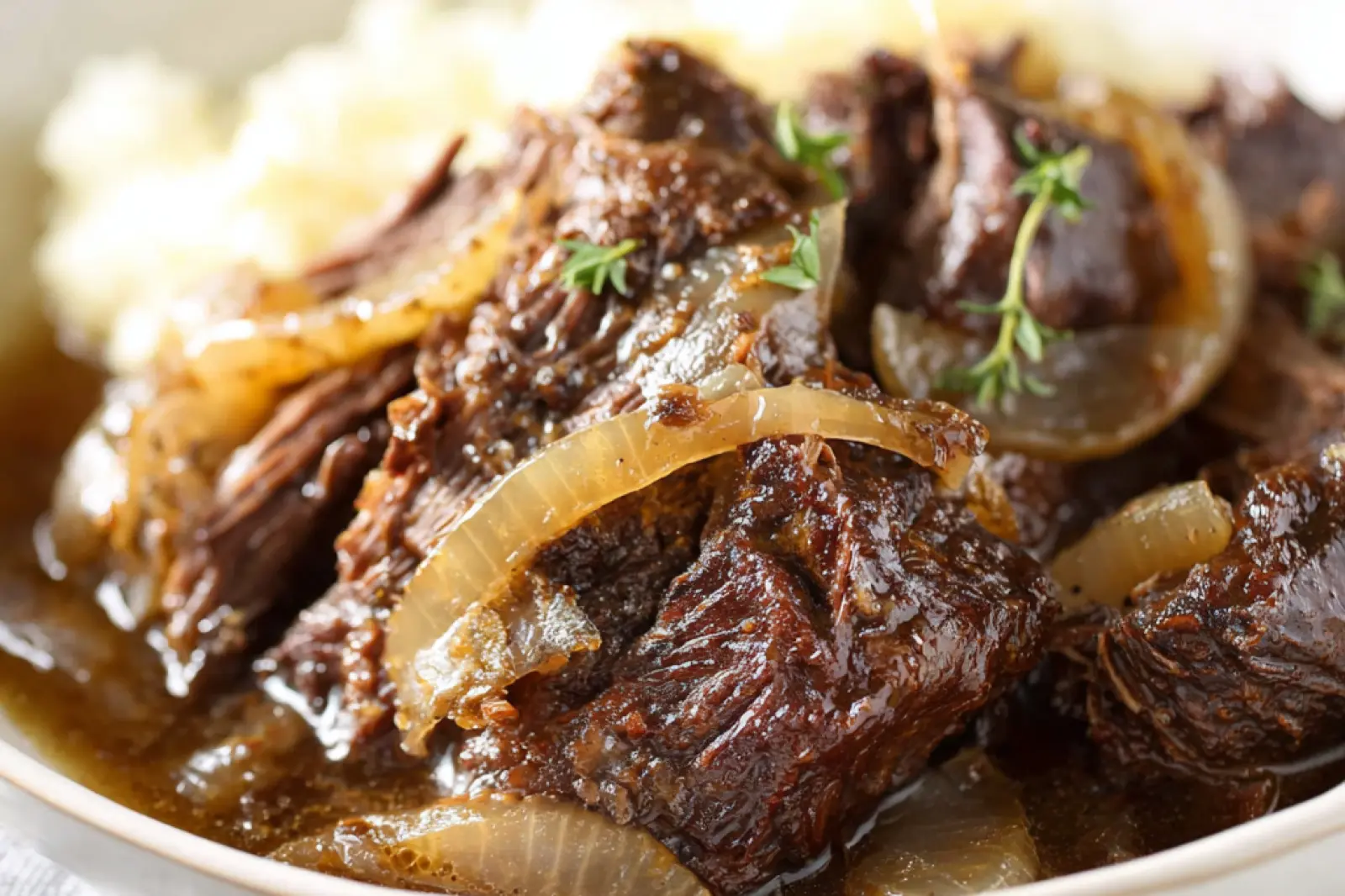 Slow Cooker French Onion Pot Roast Comforting Best Dinner