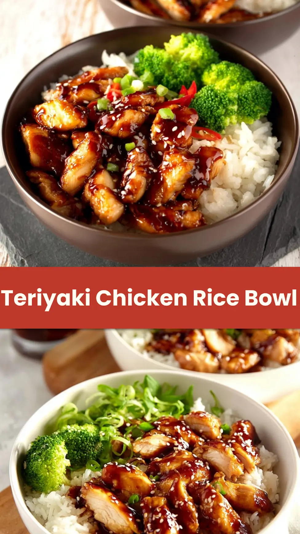 Teriyaki Chicken Rice Bowl Meal Prep Made Irresistible 4 Teriyaki Chicken Rice Bowl recipe, served and ready to eat, easy homemade dinner
