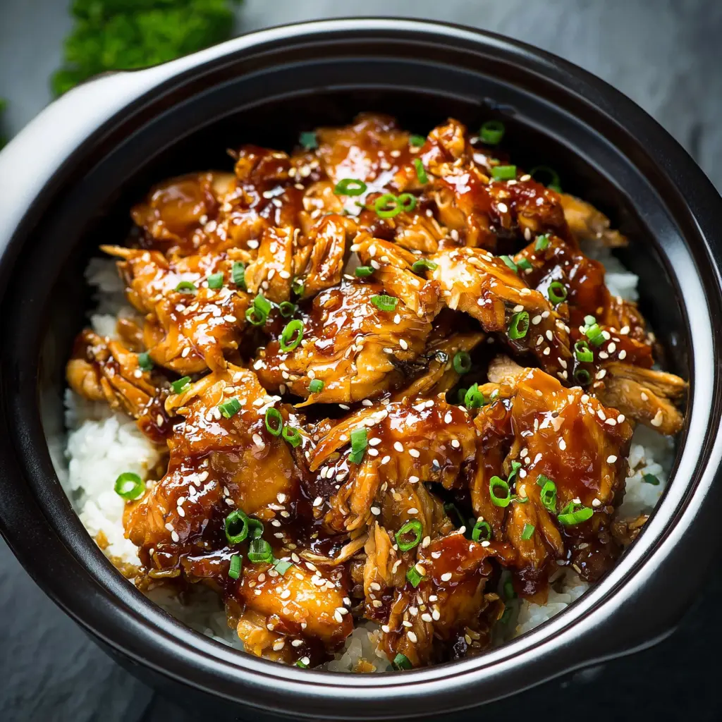 Crockpot Teriyaki Chicken Cozy Satisfying Dinner Your Family Will Love 1 CROCKPOT TERIYAKI CHICKEN recipe, served and ready to eat, easy homemade dish