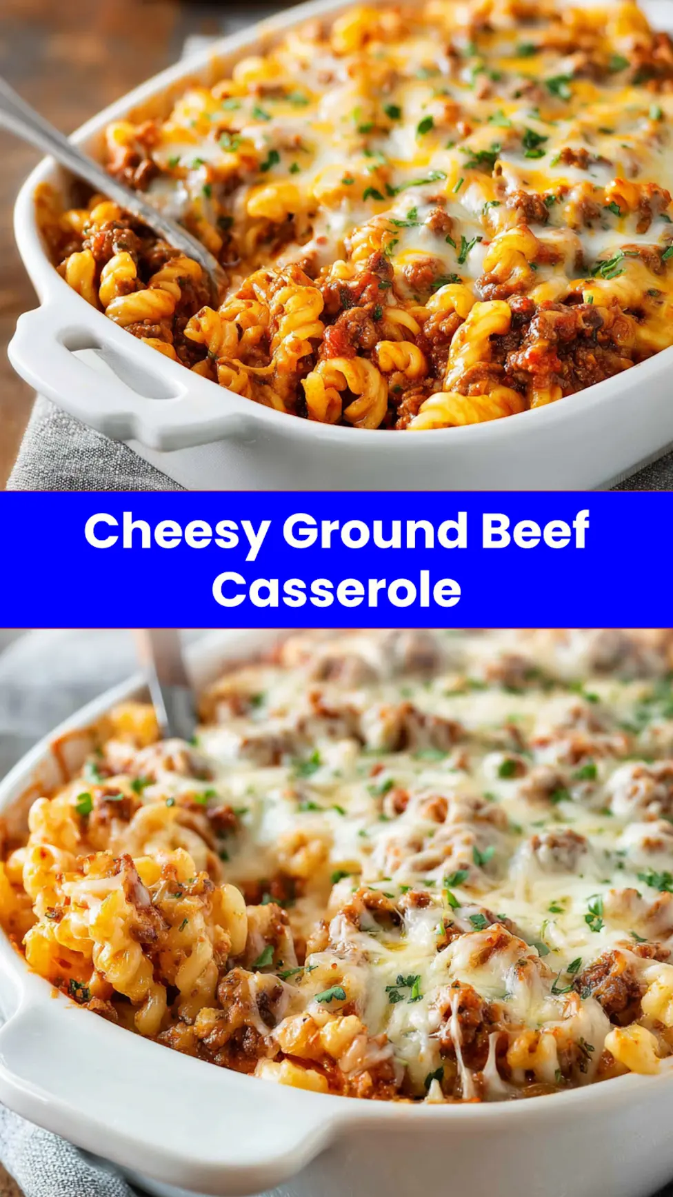 Ground Beef Mac and Cheese Casserole Cozy Satisfying Dinner Your Family Will Love 3 Ground Beef Mac and Cheese Casserole served and ready to eat, an easy homemade weeknight dinner